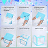 4Pcs/Set Balloon BABY Box Cube Clear Boxes Birthday Baby Shower Party Gift