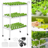 Hydroponic Grow Kit 108 Sites Water Pump Home Plant Vegetable Garden System PVC