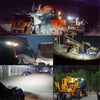 10PCS 80W CREE FLOOD LED Work Lights 12V Boat Camping Square 4inch Bar