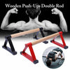 1 Pair Parallettes Set Push-up Parallel Bar Stretch Double Rod Stand Fitness AU