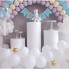 5PCS Display Stand Round Plinth Cylinder Pedestal + Balloon Set Wedding Party