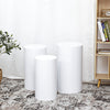 3PCS Flower Display Stand Wedding Round Plinth Cylinder Pedestal + Balloon Set