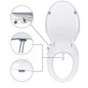 Non Electric Bidet Toilet Seat D/O Cover Bathroom Dual Nozzle Spray Water Wash