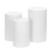 3PCS Flower Display Stand Wedding Round Plinth Cylinder Pedestal + Balloon Set