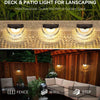 4-6PCS Solar Powered LED Wall Lights Door Fence Lights Outdoor Garden Lamp Light