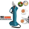 Cordless Electric Pruning Shears Secateur Rechargeable Branch Cutter 2Battery