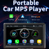 7" Portable Car Radio Bluetooth Apple Carplay Android Auto Stereo Reverse Camera