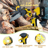 8inch Mini Cordless Electric Chainsaw 2XBattery-Powered Wood Cutter Rechargeable