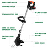 3in1 Cordless Grass Trimmer Grass Lawn Brush Cutter Whipper Snipper + Battery