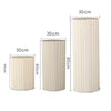 3/4/5 Carboard Round Plinth Cylinder Pedestal Wedding Cake Flower Display Stand