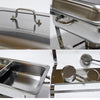 9L Chafing Dish Set Buffet Pan Bain Marie Bow Stainless Steel Food Warmer 3 Size