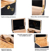 Wooden Storage Chest With Movable Tray Lockable Wood Stash Box Rolling Tray Gift