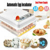 16/36/64 Egg Incubator Fully Automatic Digital Led Turning Chicken Eggs Poultry