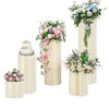 3/4/5 Carboard Round Plinth Cylinder Pedestal Wedding Cake Flower Display Stand