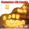 24/48LED Flameless Tea Light Tealight Candle Wedding Decoration Battery Included