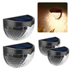 4-6PCS Solar Powered LED Wall Lights Door Fence Lights Outdoor Garden Lamp Light