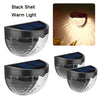 4-6PCS Solar Powered LED Wall Lights Door Fence Lights Outdoor Garden Lamp Light