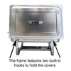 9L Chafing Dish Set Buffet Pan Bain Marie Bow Stainless Steel Food Warmer 3 Size
