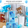 4Pcs/Set Balloon BABY Box Cube Clear Boxes Birthday Baby Shower Party Gift