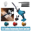 Cordless Electric Reciprocating Saw Cutter w/ Blades Battery For Makita Battery