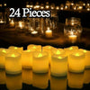 24/48LED Flameless Tea Light Tealight Candle Wedding Decoration Battery Included