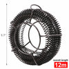 Plumber Drain Snake Pipe Cleaner Pipeline Sewer 12M w 6 Drill Bit Tool