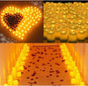 24/48LED Flameless Tea Light Tealight Candle Wedding Decoration Battery Included