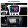 9'' 2 Din Car Stereo Radio Bluetooth GPS Android Apple CarPlay FM WIFI w/ Camera