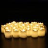 24/48LED Flameless Tea Light Tealight Candle Wedding Decoration Battery Included