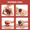 Electric Cupping Therapy Smart Scraping Massager Red Light Heating Body Slimming