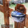 4-6PCS Solar Powered LED Wall Lights Door Fence Lights Outdoor Garden Lamp Light