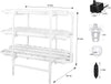 Hydroponic Grow Kit 108 Sites Water Pump Home Plant Vegetable Garden System PVC