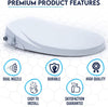 Non Electric Bidet Toilet Seat D/O Cover Bathroom Dual Nozzle Spray Water Wash