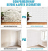 3D Wall Paper Rolls Panel Brick Stickers Mural Marble Self Adhesive waterproof