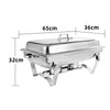 9L Chafing Dish Set Buffet Pan Bain Marie Bow Stainless Steel Food Warmer 3 Size