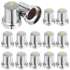 20PCS ABS Wheel Nut Covers Safety Arrow Chrome Caps For Trucks Trailers Bus