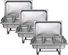 9L Chafing Dish Set Buffet Pan Bain Marie Bow Stainless Steel Food Warmer 3 Size