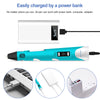 3D Printing Pen Drawing Pen Printer LCD Screen USB 3 Free Filaments Kid Gift