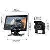 7'' Monitor Reversing Camera Night Vision Car Rear View Kit For Truck Caravan