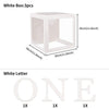 4Pcs/Set Balloon BABY Box Cube Clear Boxes Birthday Baby Shower Party Gift