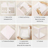 4Pcs/Set Balloon BABY Box Cube Clear Boxes Birthday Baby Shower Party Gift