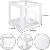 4Pcs/Set Balloon BABY Box Cube Clear Boxes Birthday Baby Shower Party Gift