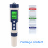 PH EC TDS Salinity Temp 5 in 1 Pen Meter LCD Digital Water Quality Monitor Test