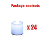 72X LED WHITE TEA LIGHT TEALIGHT CANDLES FLAMELESS WEDDING BATTERY INCLUDED