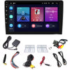 9'' 2 Din Car Stereo Radio Bluetooth GPS Android Apple CarPlay FM WIFI w/ Camera