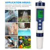 PH EC TDS Salinity Temp 5 in 1 Pen Meter LCD Digital Water Quality Monitor Test
