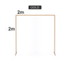 2M Square Wedding Arch Backdrop Sign Stand Party Flower Decoration Background