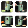New Kitchen Vegetable Food Manual Rotary Drum Grater Chopper Slicer Fruit Cutter