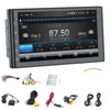 7'' 2 Din Car Stereo Radio Bluetooth GPS Android Apple CarPlay FM WIFI w/ Camera