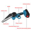 36V 6"Rechargeable Electric Mini Cordless Chainsaw 2XBattery Powered Wood Cutter